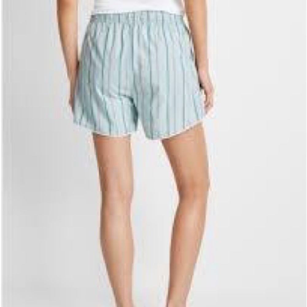 Striped Blue Green Women's PJ shorts - Picture 3 of 3